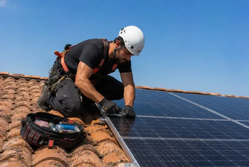 Maintenance et monitoring de panneaux solaires à Villechenève